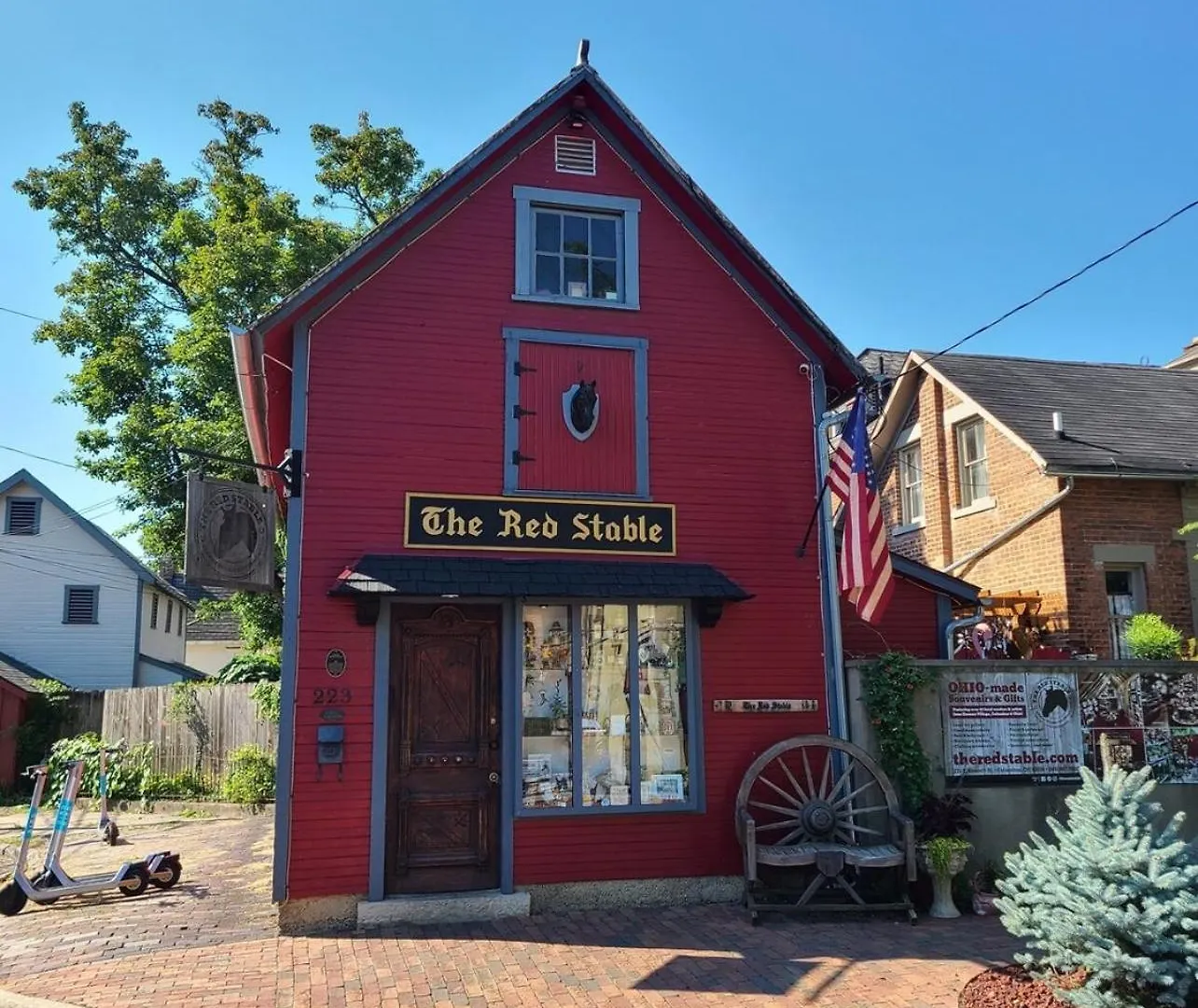 Cute German Village Lilhauscity Parkpetsok Columbus Amerikai Egyesült Államok